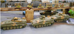 New Ukrainian infantry depoly and work their way along the monorail track