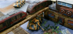 Apex Dragoons making use of the terrain for cover