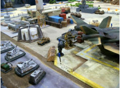 Lander and artillery