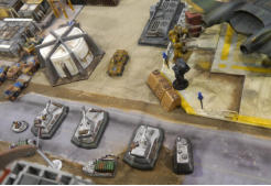 Hogs give support from the Star Port