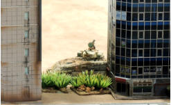 Antargran Ajax APC prepares to launch missiles and use its turret weapons