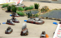Slammers lose a Combat Car in the first turn