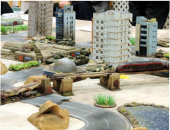 The Antargran and NUA forces take up positions at one of the approches into the City
