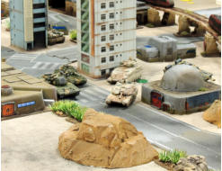 The Antargran and NUA forces take up positions at one of the approches into the City