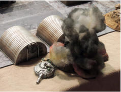 Destroyed uparmoured Slammers blower