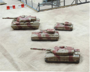 The four main AFVs operate together Curtiss, Baumann, Kochte and Oldmann