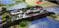 As the Slammers advance across the bridge the engineers deploy with their explosives