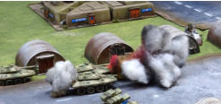 Clarks AFVs take a pounding as they advance