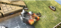 No one is invulnerable - a Slammers Combat Cars take hits