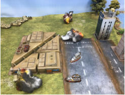 No one is invulnerable - a Slammers Combat Cars take hits