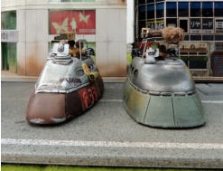 Ainsty Combat Car (left) with Old Crow Combat Car (right)