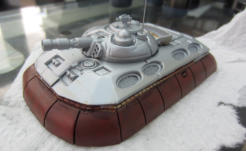 Masked off and sprayed with Tamiya silver