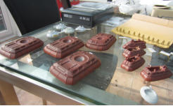Monster Brown over red automotiive primer with rust stippling
