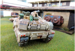 Rear of Gryphon medium tank