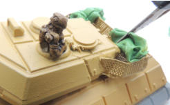 Putty is forced into the Ainsty basket with the edge of a scalple and the first straps are pressed into the surface using the same presure
