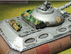 Ainsty blower with mesh basket, tarps and Brigade jerry cans and other items. Rear Deck has Hobbymaster stowage