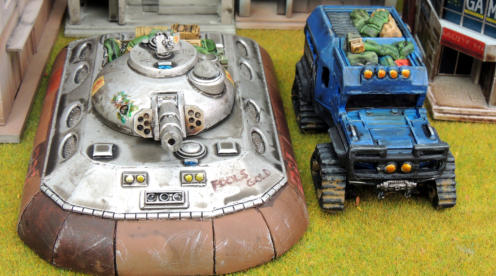 Frost Fighter diecast vehicle with stowage picked out and more added next to Ainsty blower