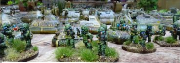 Infantry head up the entire force
