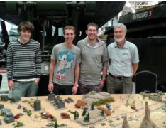 Matt and the team and their game at Bovington 2015