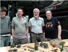 Matt and the team and their game at Bovington 2015