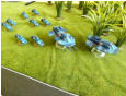 Tony Francis' 15mm Slammers game using Brigade British and PacFed as Stewart Regiment and TAS with Ainsty Slammers