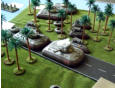 Tony Francis' 15mm Slammers game using Brigade British and PacFed as Stewart Regiment and TAS with Ainsty Slammers