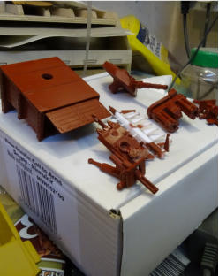 Red primed pieces