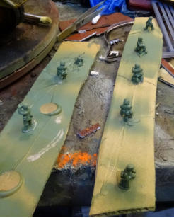 Crew clipped from bases and primed