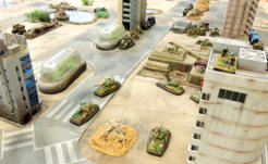 Initial set up for the CdB: Montsaberts take position