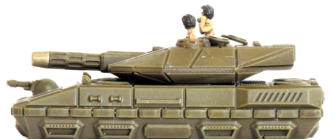The Henschel Pz266 Eisenfaust Main Battle Tank has a 25cm Heavy Laser and 2.5cm Autocannon