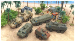 A selection of Centurion vehicles in different hull lengths and configurations