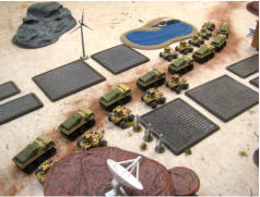 The convoy grinds forwards