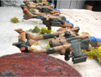 The Harpy VTOL gunships