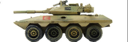 The Scorpion LACV with a 9cm Auto Cannon and a 1cm Gatling Railgun