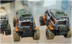 The 'Monster-Truck' technical has had inks applied to the extra stowage including jerry cans on the rear