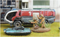 A small fire engine - the red has had some minor highlights added in a dark pink