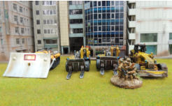 Konami Firefly and fork lifts and road building leveller