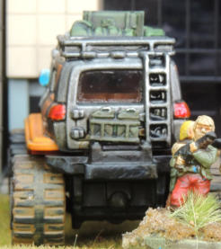 The 'Monster-Truck' technical when finished - note the muddy wheels