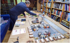 Tony Francis placing tokens