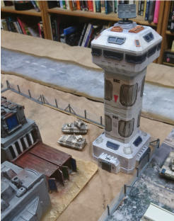 The space port control tower model by Brigade