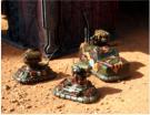 Gorille missile jeep with two Babouin remote control missile drones