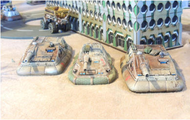 The M12L14 Tank destroyers flank a GS1199 Tank Destroyer