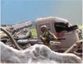 Texian infantry in rubble