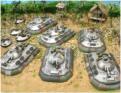 Platoon of M2A1 blowers including two M2A4F command tanks