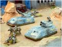 GD806 Double 18cm Mortar and 15cm Artillery piece with infantry in hard suits