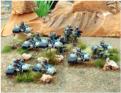 Infantry in hard suits and mounted on 'jet bikes'