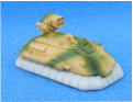 Solace Regular Army Mortar Gauntlet: paint is Mid Green over dark sand