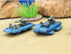 Old Crow Mule and GZG Grav Raft with Calliopes