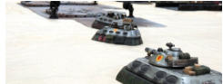 Slammers Blower tank and two combat cars move up