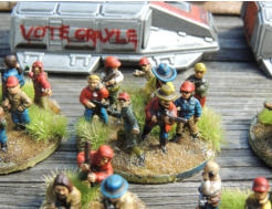 Solace Freedom Fighters - a big group of GZG and Rebel minis